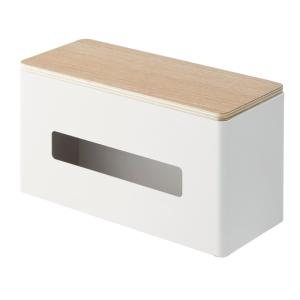 Caja de pañuelos de doble cara l26 cm - blanco