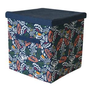 Caja de tela azul con asas 31x31x31cm