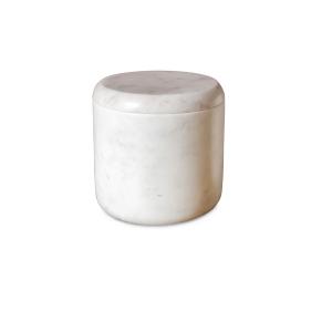 Caja decorativa de mármol blanco