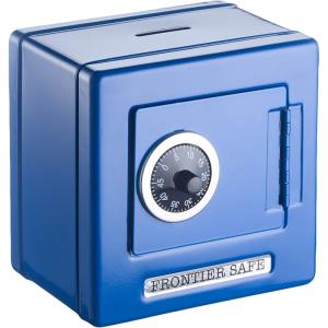 Caja fuerte con combinación, azul