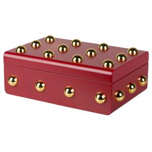 Caja granate de madera 32x22x12cm