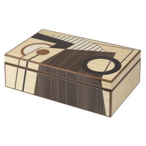 Caja multicolor de madera 32x19.5x10cm