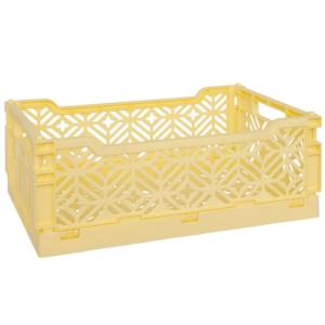 Caja plegable amarillo 11.5x31x20 cm