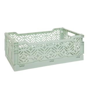 Caja plegable verde 11.5x31x20 cm