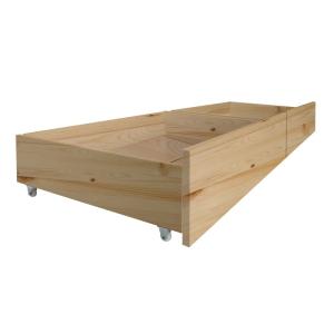Cajones set de 2 cama madera pino 24,8x94x62cm