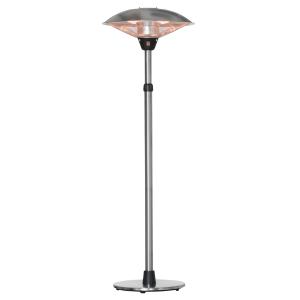 Calentador para exterior 58.5x58.5x200 cm plata