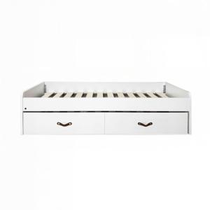 Cama   2 cajones individuales blanca 90x190cm