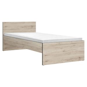 Cama 90x200 estratificado marrón gris