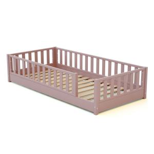 Cama a ras de suelo para niños de madera - 90x190
