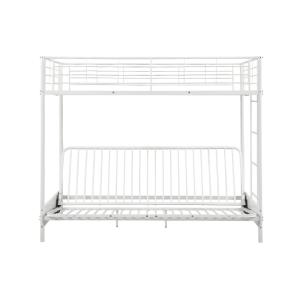 Cama alta metal blanco 90 x 190 cm