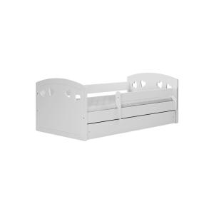 Cama barrera infantil 180x80 cm con cajón - blanco