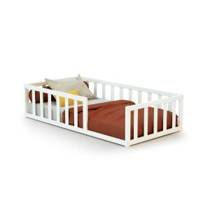 Cama bebe de suelo madera blanco