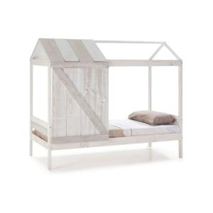 Cama cabaña madera, vintage, 197,6 x 174,8 x 101,7
