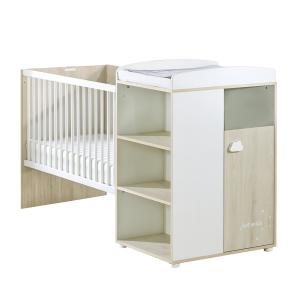 Cama combinada de madera convertible 120x60 90x190