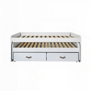 Cama compacta 2 camas   2 cajones individuales blanca 105x2…