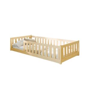Cama con barandilla madera pino 90x200 cm