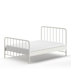 Cama de metal 140x200cm - blanco