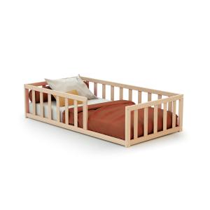 Cama de suelo en madera haya cruda