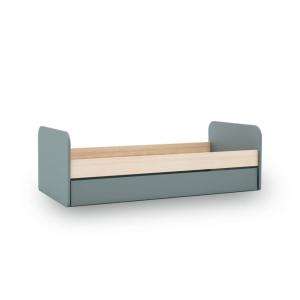 Cama doble juvenil Breeze madera, verde, 205,4 x 65 x 102