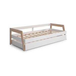 Cama doble juvenil Haze madera, blanco, 210,5 x 59,5 x 96,5
