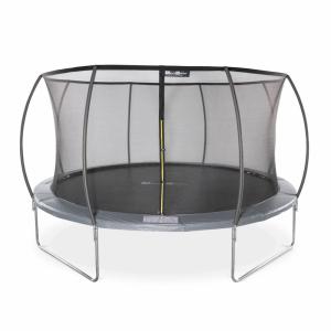 Cama elástica con red interior de 430cm, gris