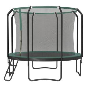 Cama elástica infantil 305cm, red seguridad, escalera acero…