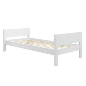 Cama individual de madera y patas de pino macizo blanco 90x…