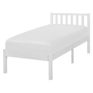 Cama individual en madera blanco 90x200