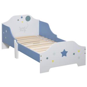 Cama infantil 143x74x59 cm azul y blanco