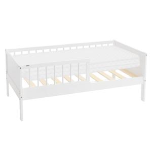 Cama infantil 70 x 140 cm blanca con colchón espuma fría y…