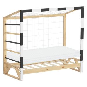 Cama infantil 70x140cm   colchón, de madera portería fútbol…