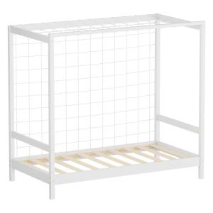 Cama infantil 80x160 cm con portería de fútbol, madera de p…