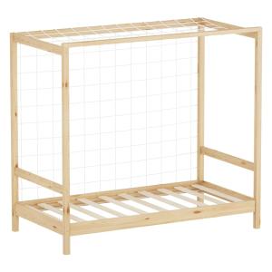 Cama infantil 80x160 cm con portería de fútbol, madera de p…
