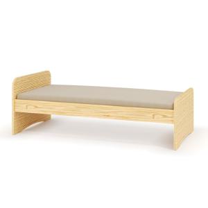 Cama infantil con colchón madera maciza 90x200 cm