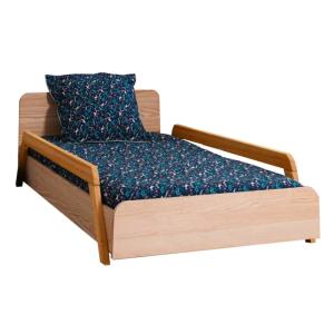 Cama infantil evolutiva con barreras madera maciza   90x190…