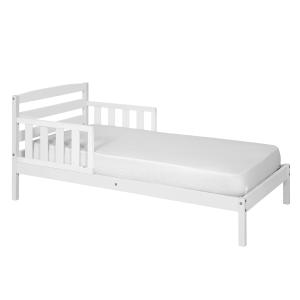 Cama infantil madera maciza  blanco 70x140 cm