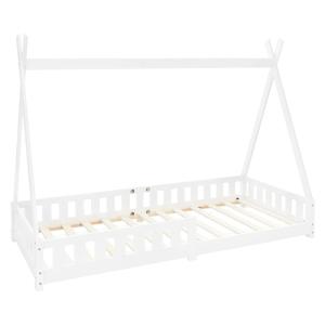 Cama infantil tipi 200x90 cm color blanco con anticaída y s…