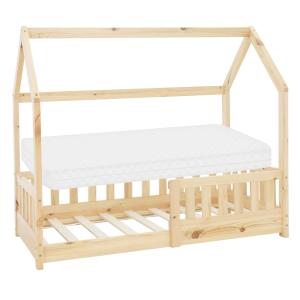 Cama infantil tipi 70 x 140 cm color natural con colchón es…