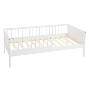 Cama infantil tipi 80 x 160 cm color blanco con anticaída y…