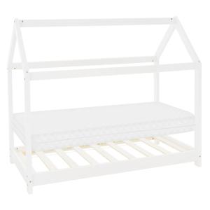 Cama infantil tipi 80 x 160 cm color blanco con colchón esp…