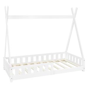 Cama infantil tipi 80x160 cm color blanco con anticaída y s…