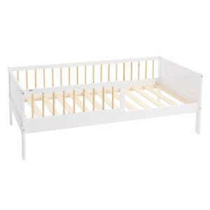 Cama infantil tipi 80x160cm color blanca-beige con anticaíd…
