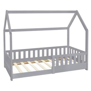 Cama infantil tipi 80x160cm color gris claro con anticaída…