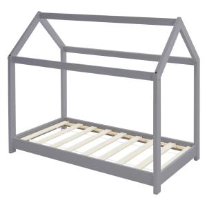Cama infantil tipi 80x160cm gris claro con colchón de espum…