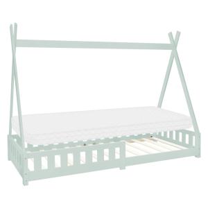 Cama infantil tipi 90x200cm color menta con colchón, antica…