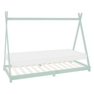 Cama infantil tipi 90x200cm color menta con colchón de espu…