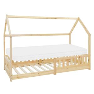 Cama infantil tipi 90x200cm color natural con colchón y tej…