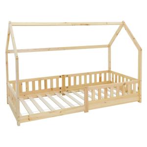 Cama infantil tipi 90x200cm color natural con listones de m…