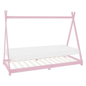 Cama infantil tipi 90x200cm color rosa con colchón de espum…