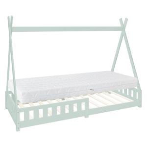 Cama infantil tipi menta con colchón oeko 90x200 cm